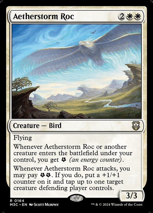 Äthersturm-Roc (Aetherstorm Roc) - Modern Horizons 3 Commander (#164) - Illustrated by Scott Murphy - Magic: The Gathering Card