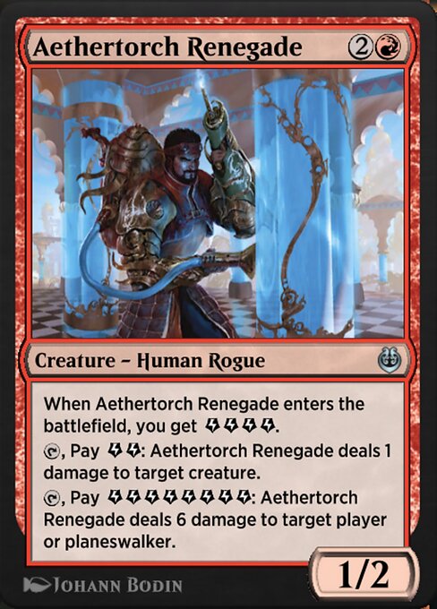 Aethertorch Renegade - Kaladesh Remastered (#114) - Illustrated by Johann Bodin - Magic: The Gathering Card