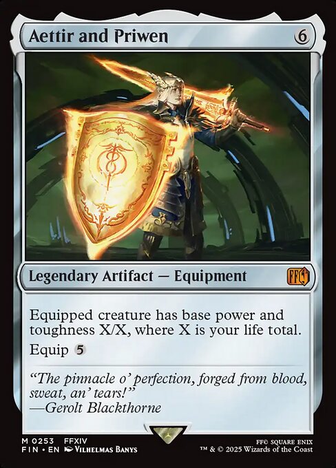 Aettir and Priwen - Final Fantasy Magic card