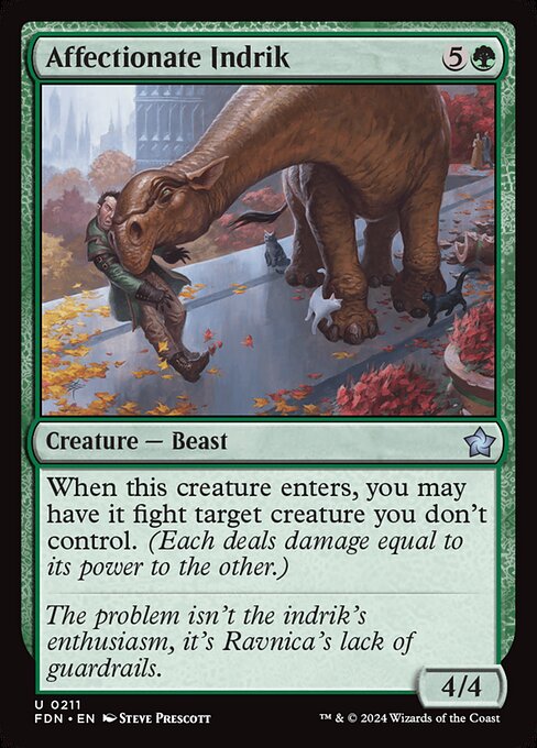 Affectionate Indrik - Foundations Magic card