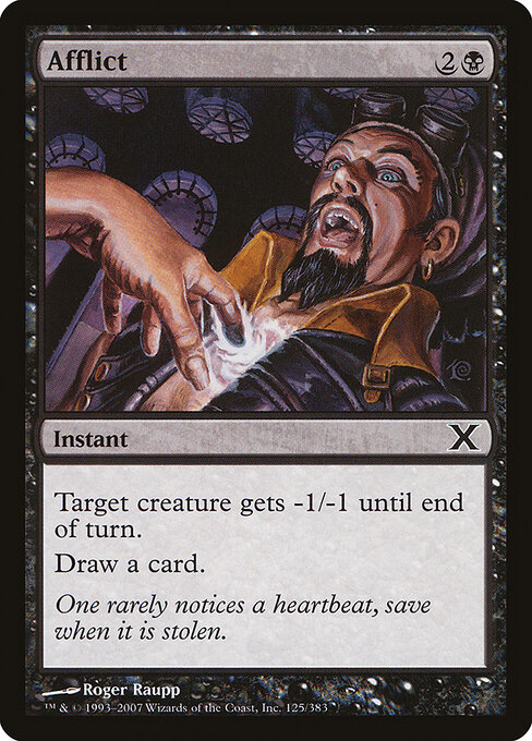 Afflict - Tenth Edition Magic card