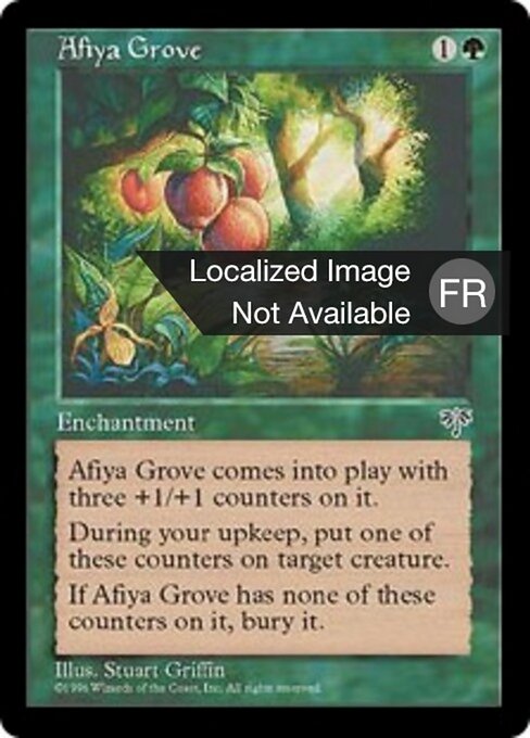 Frutteto di Afiya (Afiya Grove) - Mirage (#205) - Illustrated by Stuart Griffin - Magic: The Gathering Card