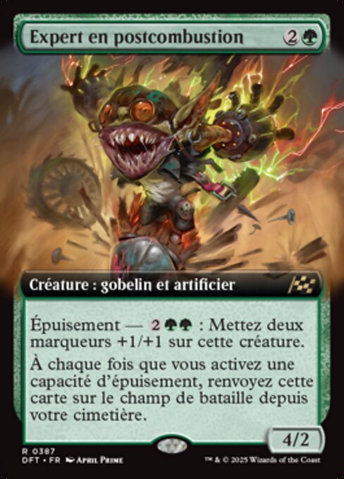 Expert en postcombustion (Afterburner Expert) - Aetherdrift (#387) - Illustrated by April Prime - Magic: The Gathering Card