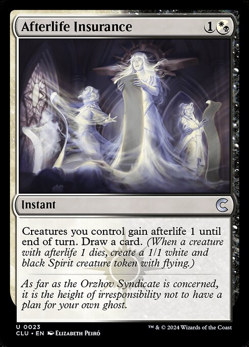 Afterlife Insurance - Ravnica: Clue Edition Magic card