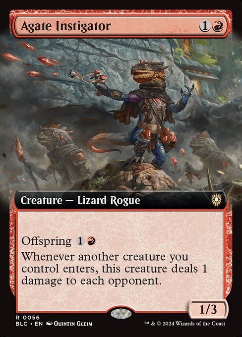 Agate Instigator - Bloomburrow Commander (#56) - Illustrated by Quintin Gleim - Magic: The Gathering Card