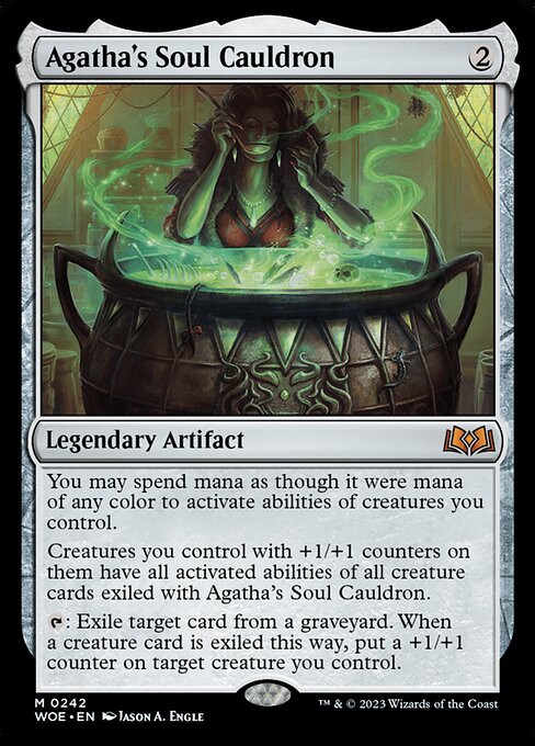 Agatha's Soul Cauldron - Wilds of Eldraine (#242) - Illustrated by Jason A. Engle - Magic: The Gathering Card