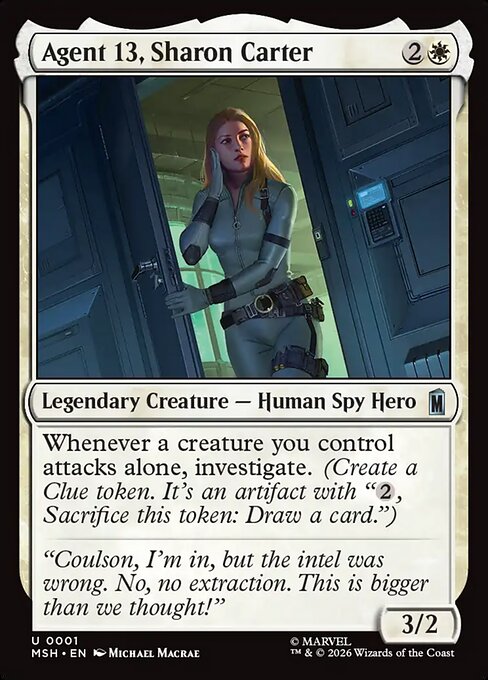 Agent 13, Sharon Carter - Marvel Super Heroes Magic card