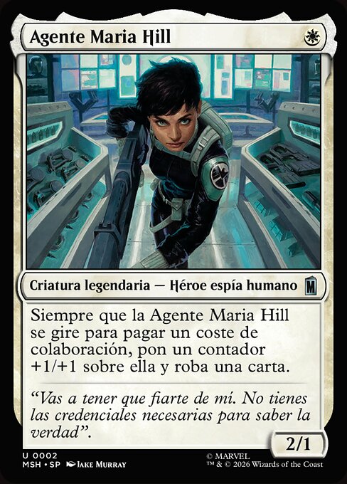 Agent Maria Hill - Marvel Super Heroes (#2) - Illustrated by Jake Murray - Magic: The Gathering Card