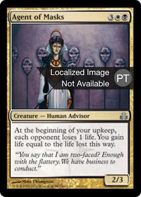 Agent der Masken (Agent of Masks) - Guildpact (#100) - Illustrated by Matt Thompson - Magic: The Gathering Card