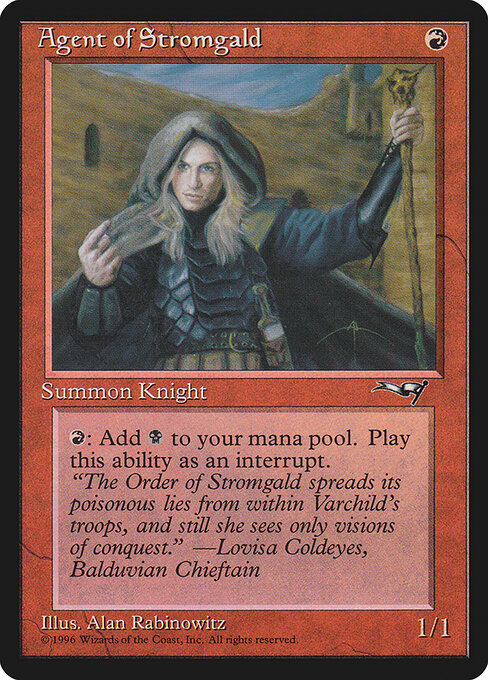 Agent of Stromgald - Alliances Magic card