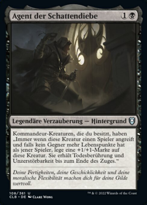 Agent der Schattendiebe (Agent of the Shadow Thieves) - Commander Legends: Battle for Baldur's Gate (#108) - Illustrated by Clare Wong - Magic: The Gathering Card
