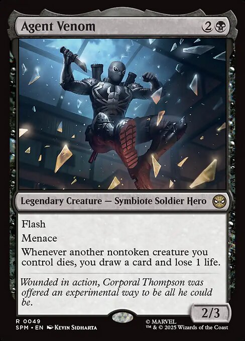 Agent Venom - Marvel's Spider-Man (#49) - Illustrated by Kevin Sidharta - Magic: The Gathering Card