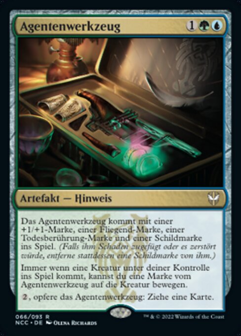 Agentenwerkzeug (Agent's Toolkit) - New Capenna Commander (#66) - Illustrated by Olena Richards - Magic: The Gathering Card