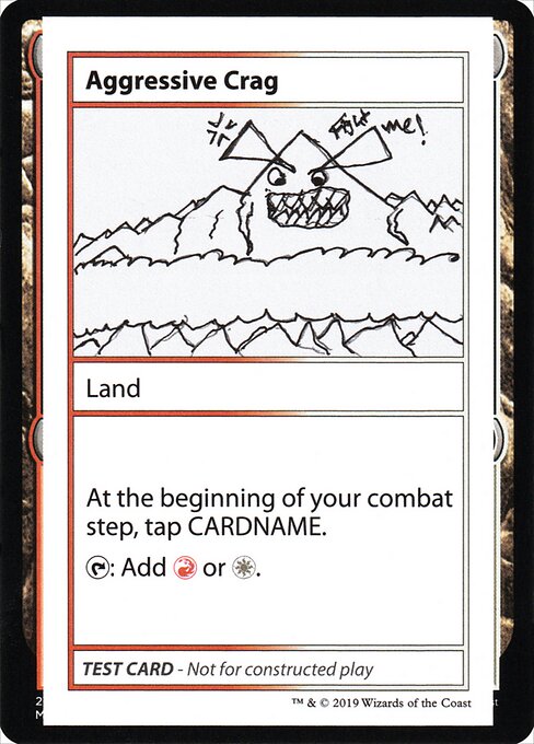 Aggressive Crag - Mystery Booster Playtest Cards 2021 Magic card