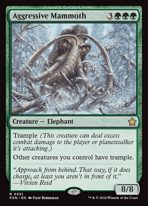 Aggressive Mammoth - Foundations Magic card