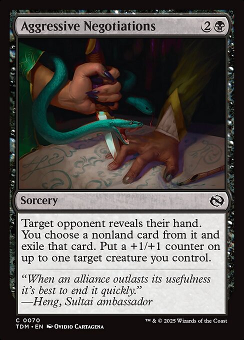 Aggressive Negotiations - Tarkir: Dragonstorm Magic card