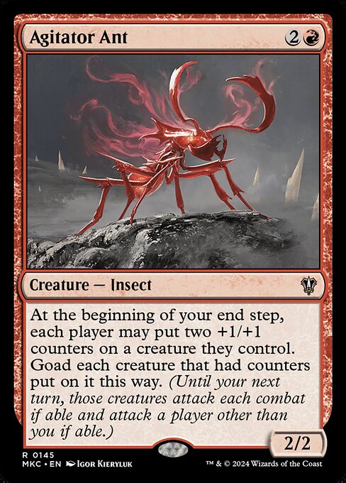 Agitator Ant - Murders at Karlov Manor Commander (#145) - Illustrated by Igor Kieryluk - Magic: The Gathering Card