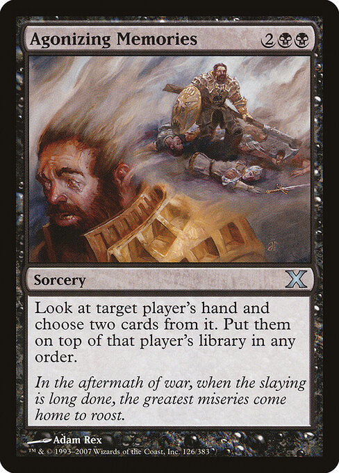 Agonizing Memories - Tenth Edition Magic card