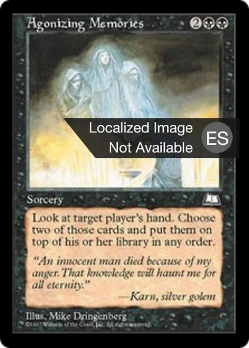 苦悶の記憶 (Agonizing Memories) - Classic Sixth Edition (#111) - Illustrated by Mike Dringenberg - Magic: The Gathering Card