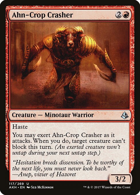 Ahn-Crop Crasher - Amonkhet Magic card