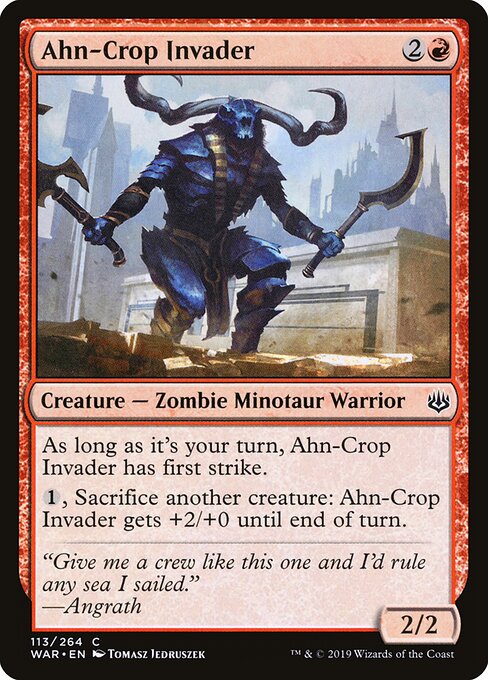 Ahn-Crop Invader - War of the Spark Magic card