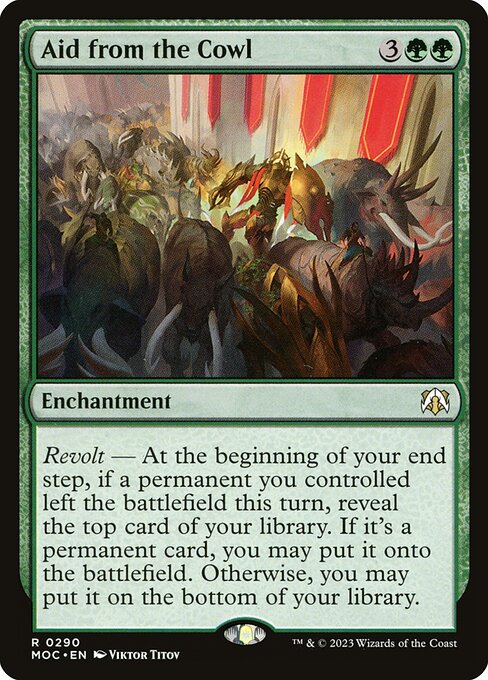Aid from the Cowl - March of the Machine Commander Magic card