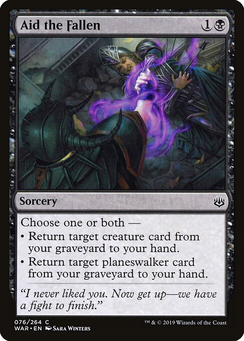 Aid the Fallen - War of the Spark Magic card
