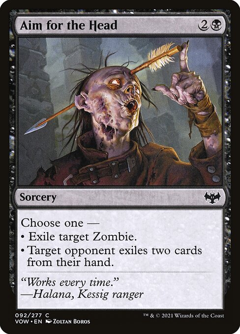 Aim for the Head - Innistrad: Crimson Vow Magic card
