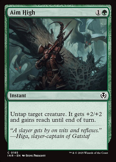 Aim High - Innistrad Remastered (#185) - Illustrated by Steve Prescott - Magic: The Gathering Card