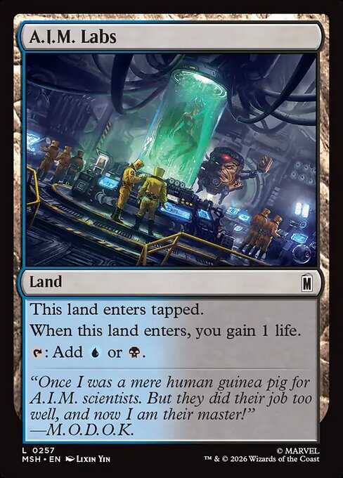 A.I.M. Labs - Marvel Super Heroes Magic card