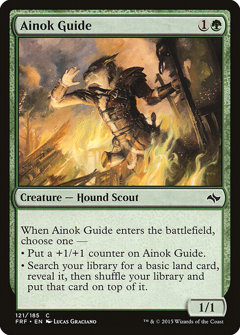 Ainok Guide - Fate Reforged (#121) - Illustrated by Lucas Graciano - Magic: The Gathering Card