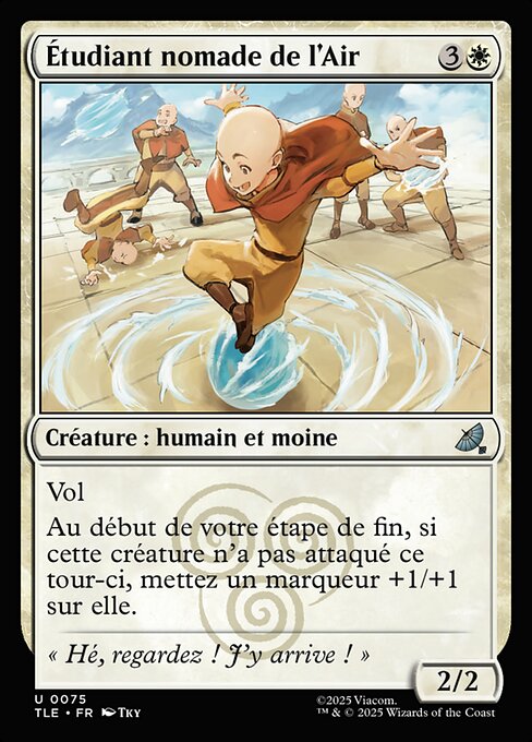 Étudiant nomade de l'Air (Air Nomad Student) - Avatar: The Last Airbender Eternal (#75) - Illustrated by Tky - Magic: The Gathering Card