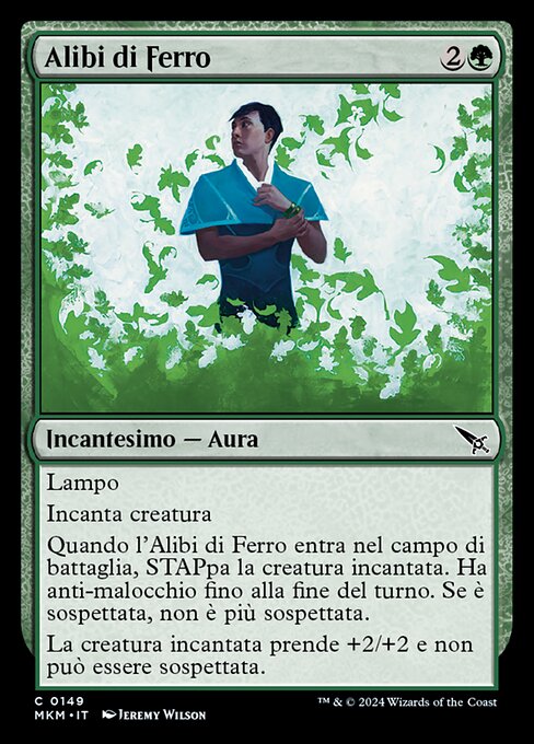 Alibi di Ferro (Airtight Alibi) - Murders at Karlov Manor (#149) - Illustrated by Jeremy Wilson - Magic: The Gathering Card