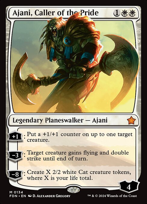 Ajani, Caller of the Pride - Foundations Magic card