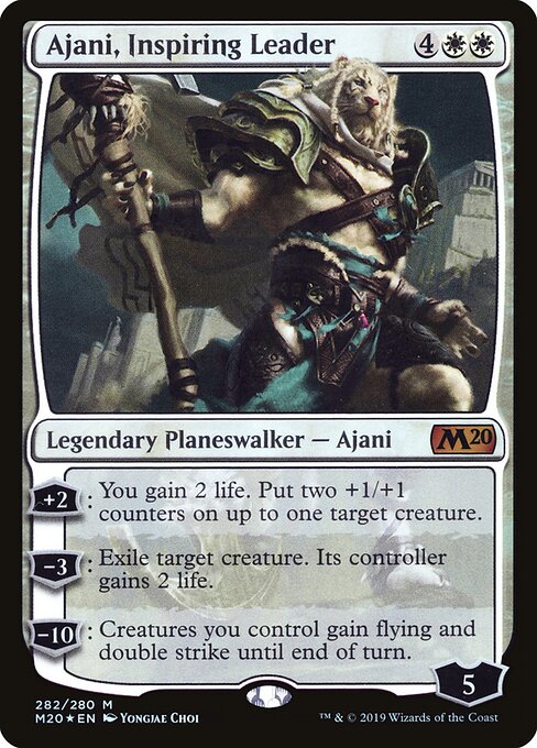 Ajani, Inspiring Leader - Core Set 2020 Magic card