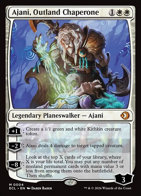 Ajani, Outland Chaperone - Lorwyn Eclipsed Magic card