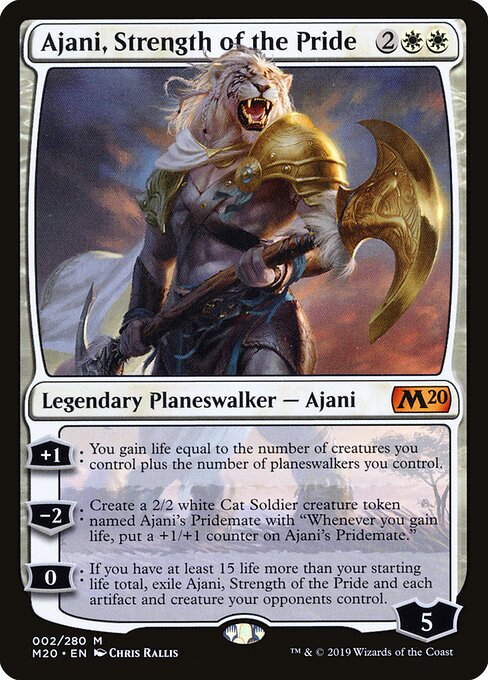 Ajani, Strength of the Pride - Core Set 2020 Magic card