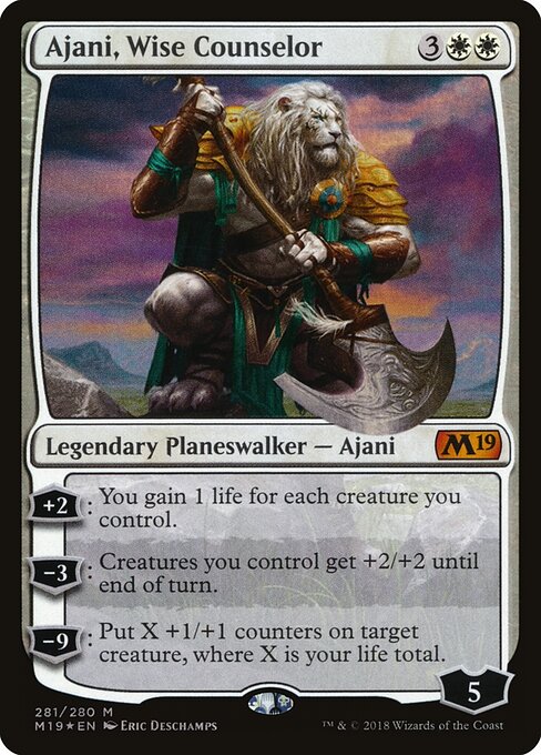 Ajani, Wise Counselor - Core Set 2019 Magic card