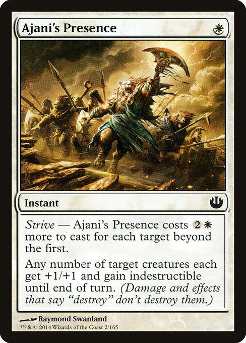 Ajani's Presence - Journey into Nyx Magic card