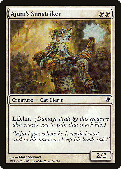 Ajani's Sunstriker - Conspiracy Magic card