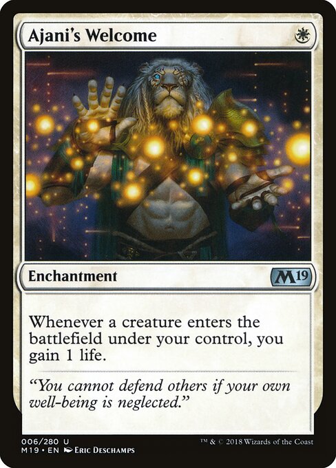 Ajani's Welcome - Core Set 2019 Magic card