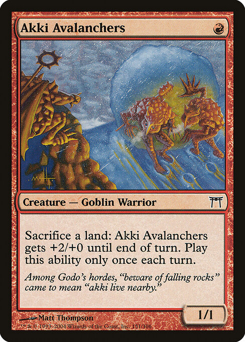 Akki Avalanchers - Champions of Kamigawa Magic card