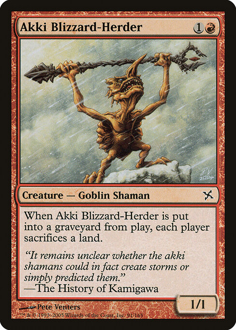 Akki Blizzard-Herder - Betrayers of Kamigawa Magic card