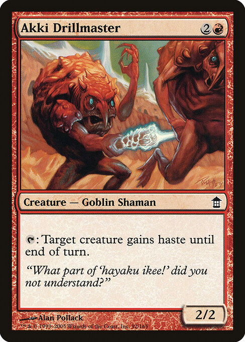 Akki Drillmaster - Saviors of Kamigawa Magic card