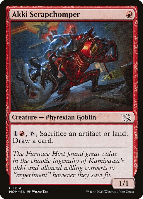 Akki Scrapchomper - March of the Machine Magic card