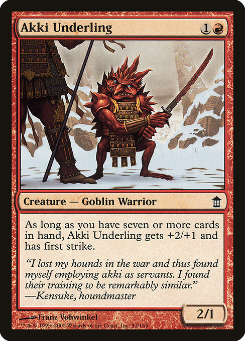 Akki Underling - Saviors of Kamigawa Magic card