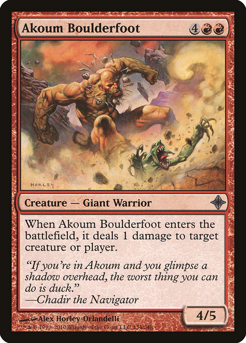 Akoum Boulderfoot - Rise of the Eldrazi Magic card