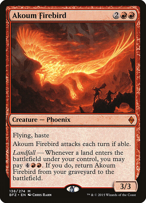 Akoum Firebird - Battle for Zendikar Magic card