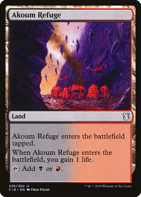 Akoum Refuge - Commander 2019 Magic card