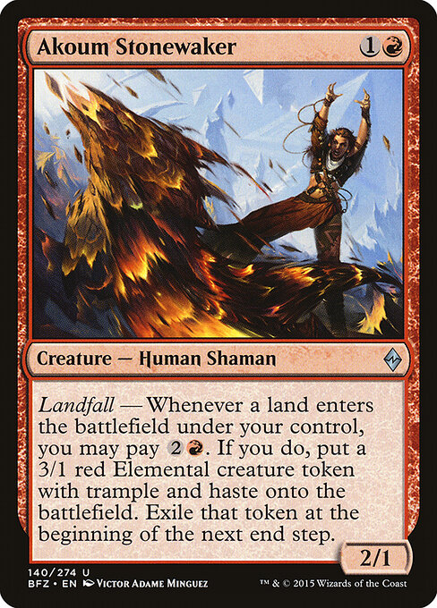 Akoum Stonewaker - Battle for Zendikar Magic card